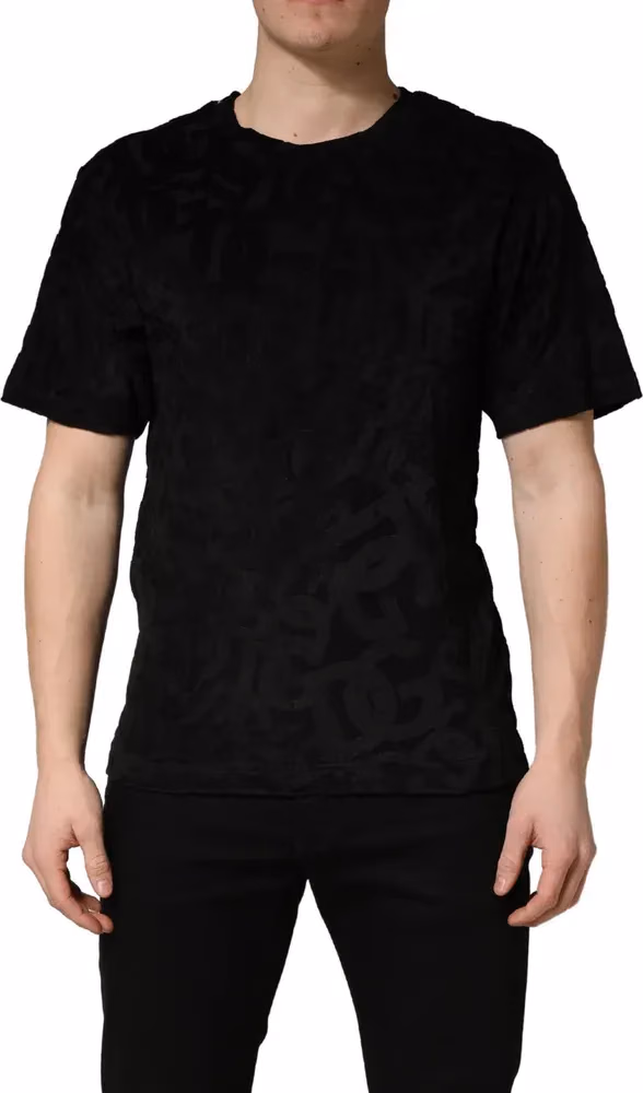 Dolce & Gabbana Black DG Mania Logo Print Casual  T-shirt