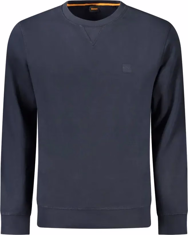Hugo Boss Blu Cotton Men Sweatshirt