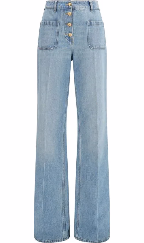 Valentino Garavani Blue Cotton Jeans Denim