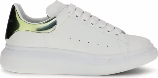 Alexander McQueen White Calf Leather Bos Taurus Platform Sneakers
