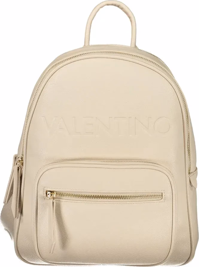 Mario Valentino Beige Polyurethane Women's Backpack
