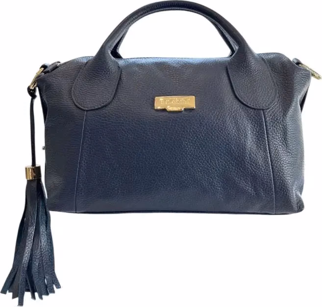 Baldinini Trend Blue Leather Women Handbag