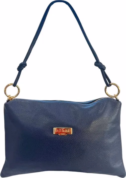 Baldinini Trend Blue Cow Women Bag