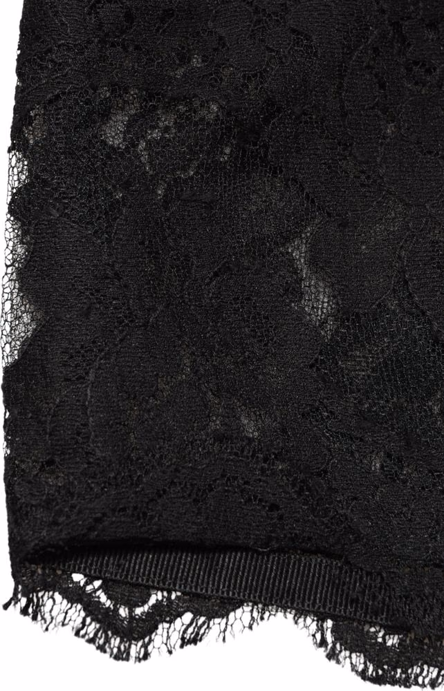 Dolce & Gabbana Black Lace Bandeau Bra Tube Top Underwear