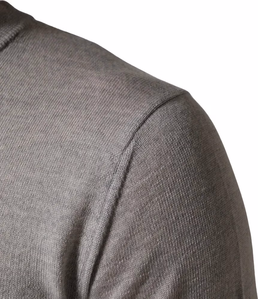 Dolce & Gabbana Gray Long Sleeves Crew Neck Pullover Sweater