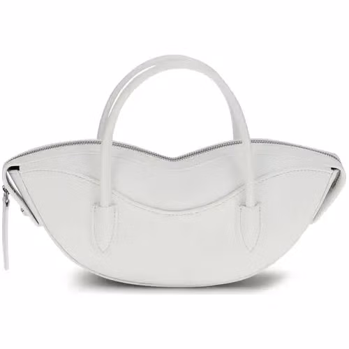 Fiorucci White Calf Leather Bos Taurus Shoulder Bag