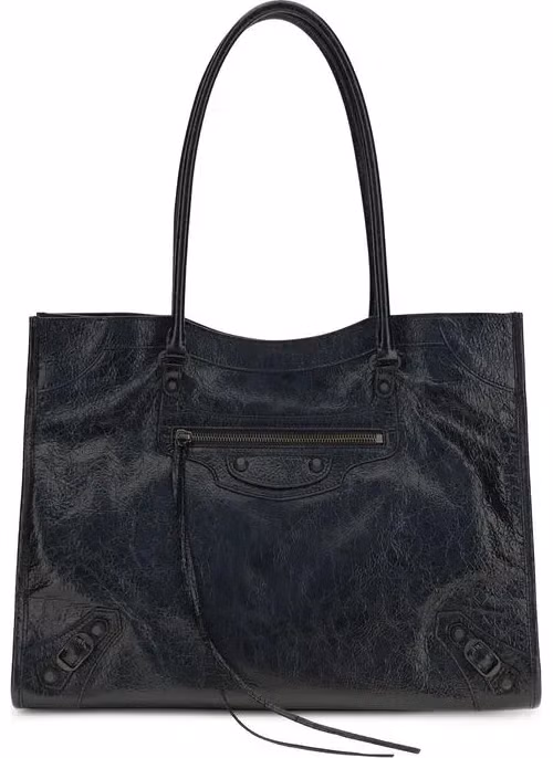 Balenciaga Black Lamb Ovis Aries Aries Shoulder Bag