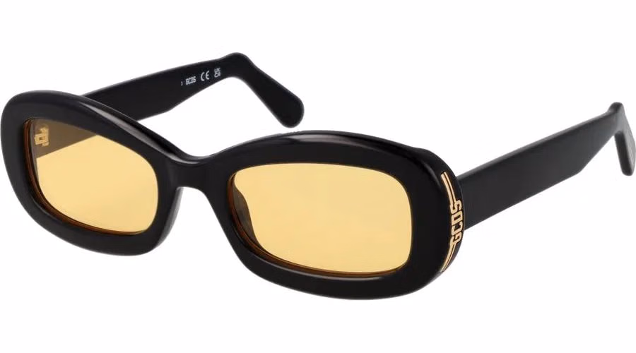 GCDS Black Plastic Sunglasses