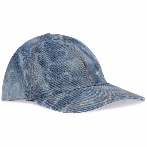 Marine Serre Blue Cotton Cap (Baseball Hat)