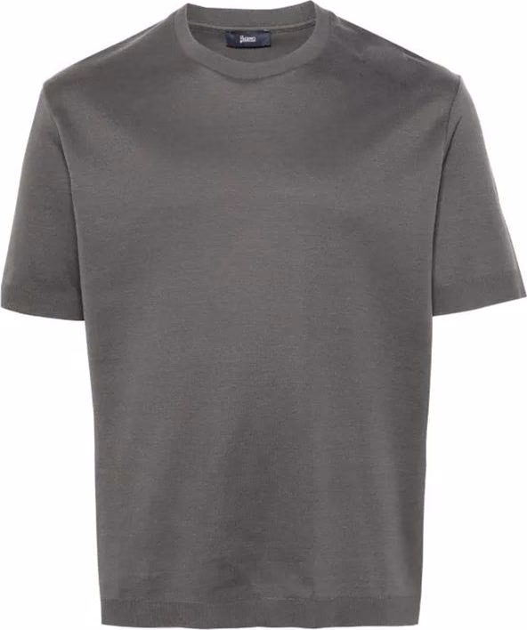 Herno Gray Cotton T-Shirt
