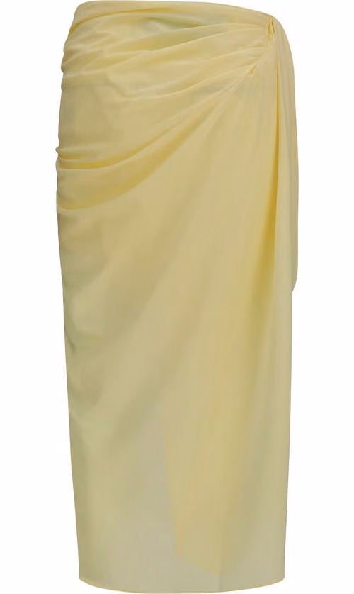 Jacquemus Bicolor Polyester Midi Skirt