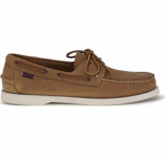 Sebago Brown Calf Leather Bos Taurus Slip-On Loafers