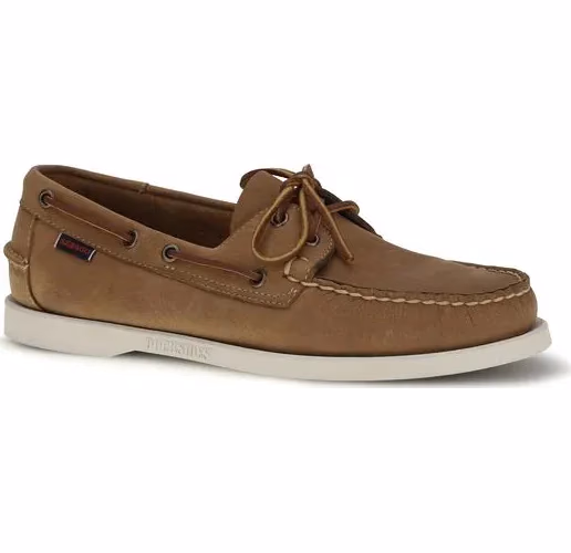 Sebago Brown Calf Leather Bos Taurus Slip-On Loafers
