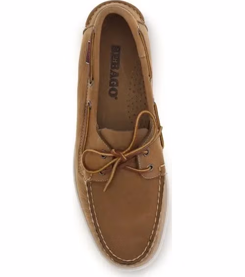 Sebago Brown Calf Leather Bos Taurus Slip-On Loafers