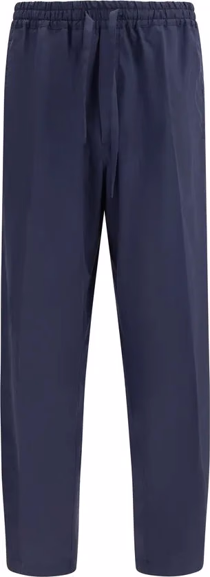 Umit Benan Blue Cotton Casual Pants