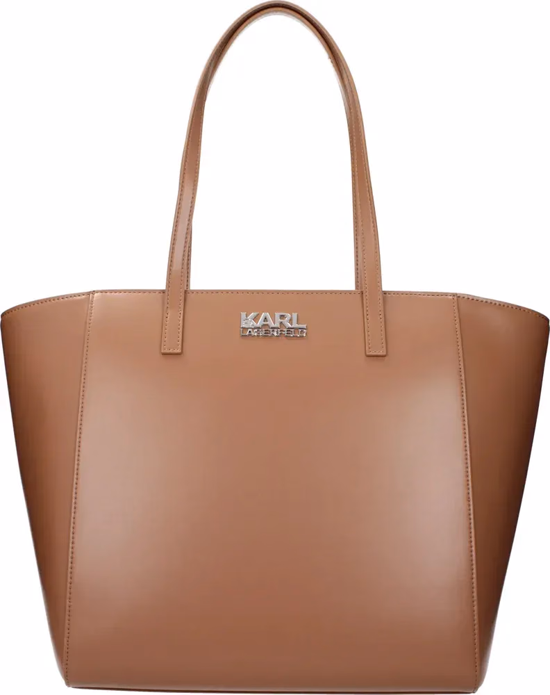 Karl Lagerfeld Brown Polyethylene Shoulder Bag