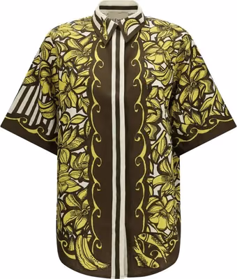 Multicolor Hemp Shortsleeve Shirt