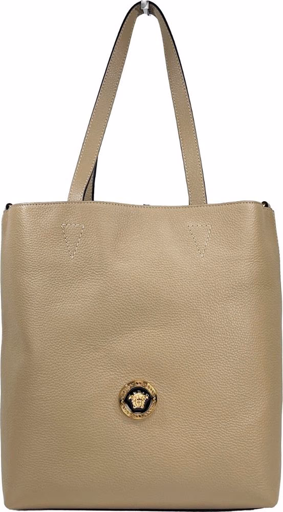 Versace Versace Medusa Large Leather Tote Bag With Pouch