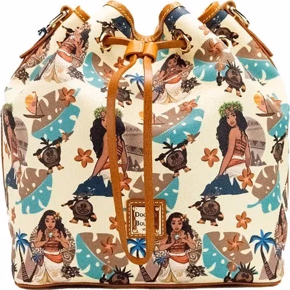 Dooney & Bourke Dooney & Bourke Disney Medium Moana Coated Cotton Bucket Crossbody Bag Purse