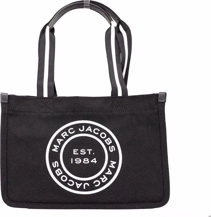 Marc Jacobs Marc Jacobs Medium Black Canvas Fabric Shoulder Convertible Tote Purse Bag