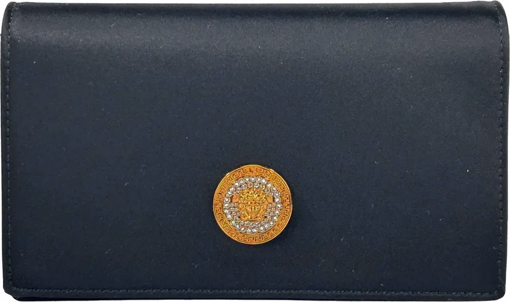 Versace Versace Mini Chain Black Crossbody Wallet Bag