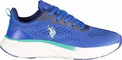 Blue Polyurethane Men's Sneaker