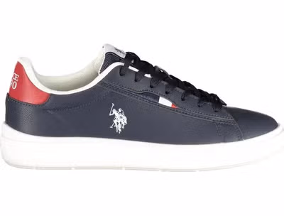 Blue Polyester Men's Sneaker