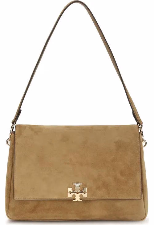 Tory Burch Beige Calf Leather Bos Taurus Shoulder Bag