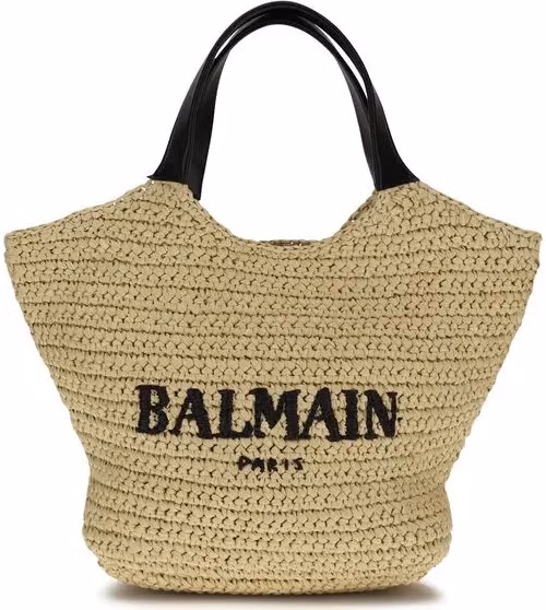 Balmain Beige Viscose Shoulder Bag