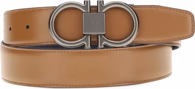 Beige Calf Leather Bos Taurus Regular Belt