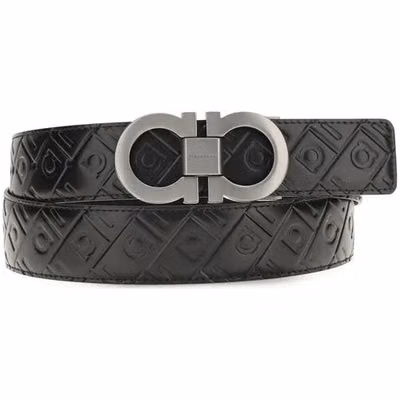 Black Calf Leather Bos Taurus Regular Belt