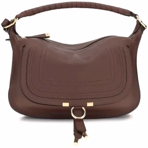 Chloé Bordeaux Calf Leather Bos Taurus Shoulder Bag