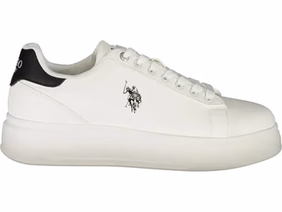 Bianco Polyester Uomo Sneaker