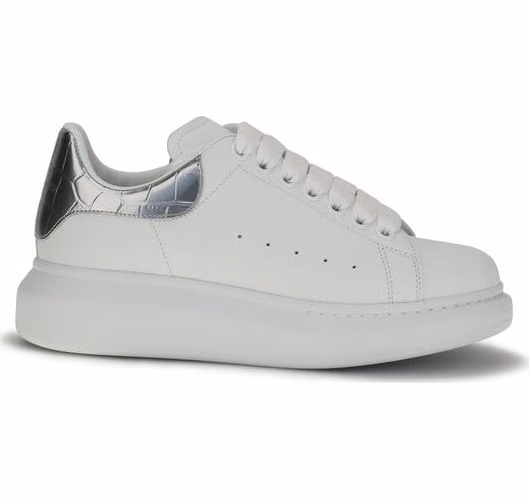 Alexander McQueen White Calf Leather Bos Taurus Platform Sneakers