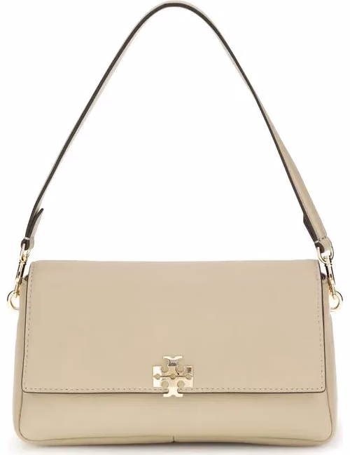 Tory Burch Beige Calf Leather Bos Taurus Shoulder Bag