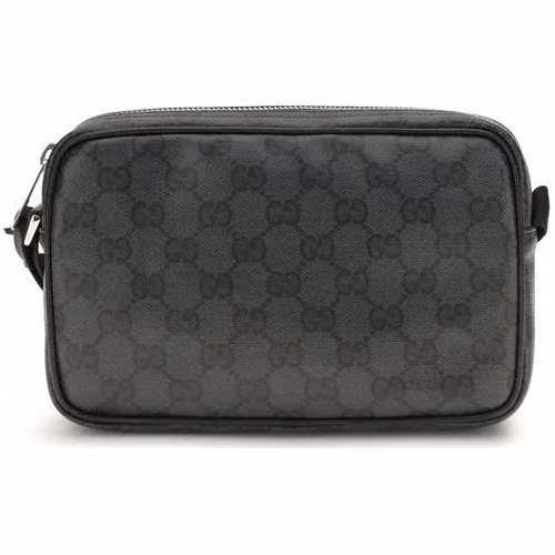 Gucci Black Cotton Shoulder Bag