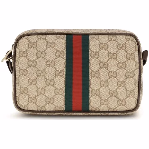 Gucci Beige Cotton Shoulder Bag