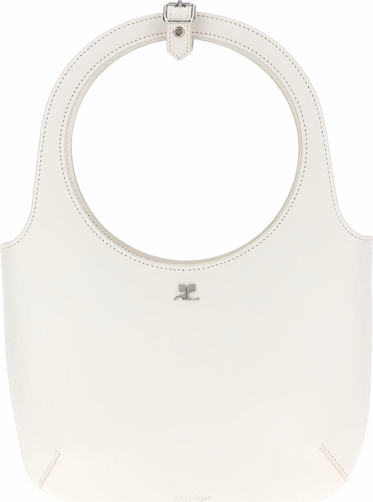Courrèges White Calfskin Handbag