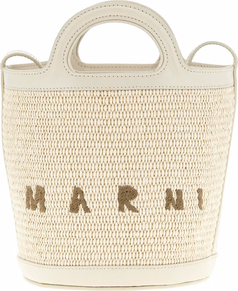 Marni White Cotton Handbag