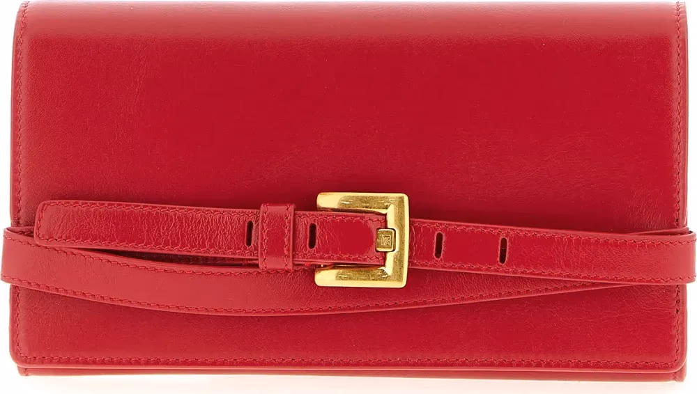 Balmain Fuchsia Calfskin Cardholder