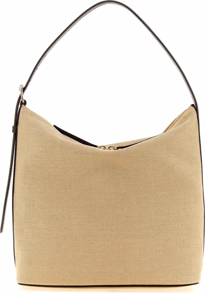 A.P.C. Beige Cotton Shoulder Bag
