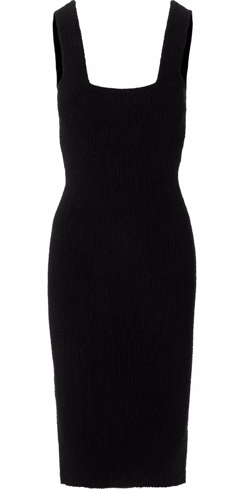 Wardrobe.Nyc Black Cotton Midi Dress