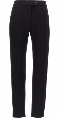 Black Elastane Skinny Pants