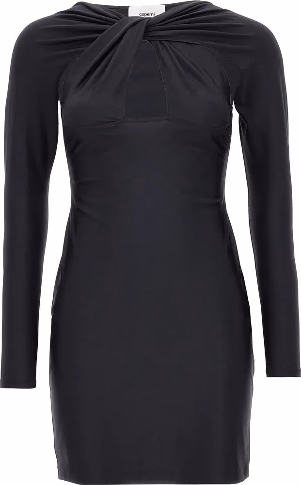 Coperni Black Polyamide Short Dress
