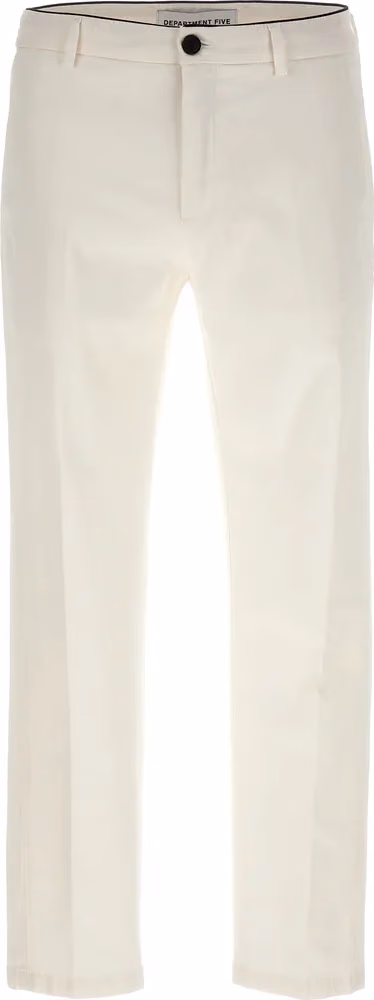 Department 5 White Cotton Pants