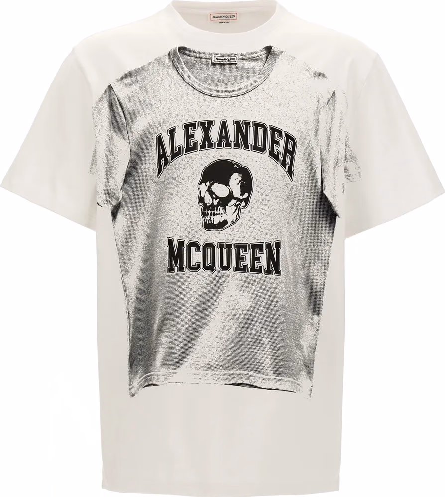 Alexander McQueen Bicolor Cotton T-Shirt