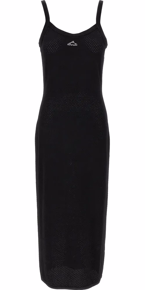 T BY ALEXANDER WANG Black Viscose Midi Dress