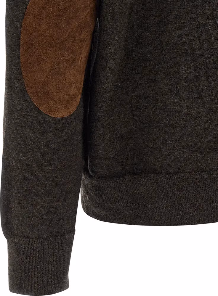 Maison Margiela Brown Wool Polo Shirt