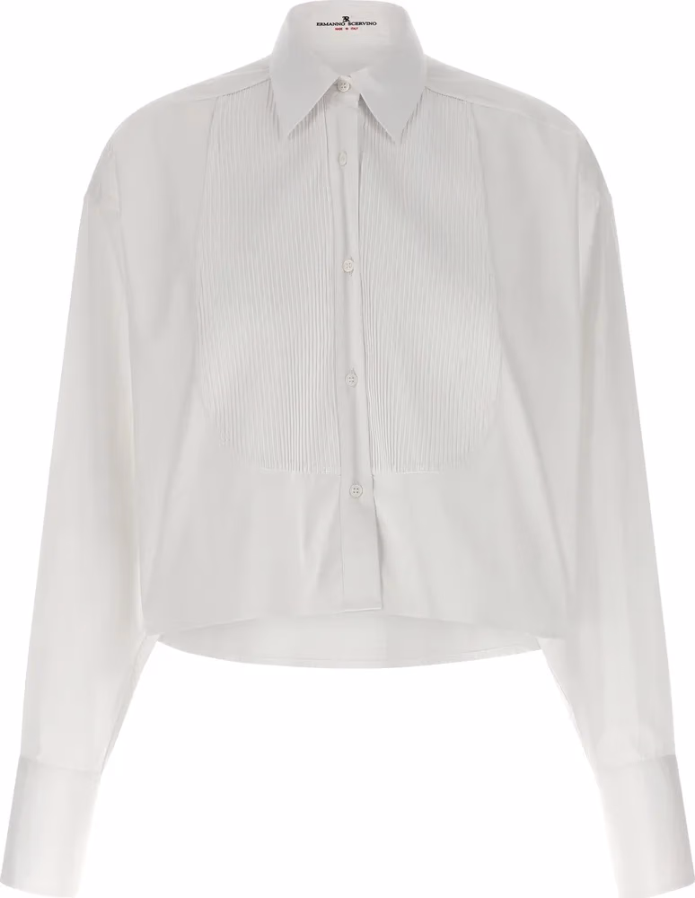 Ermanno Scervino White Cotton Blouse