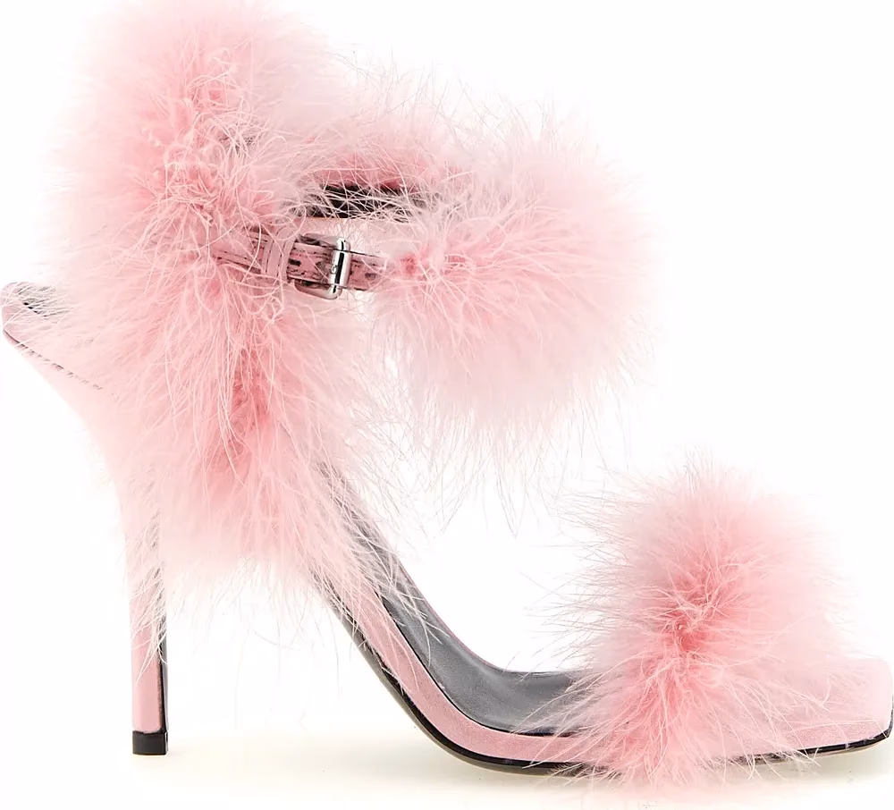 Moschino Multicolor Viscose Stiletto Heel Sandals